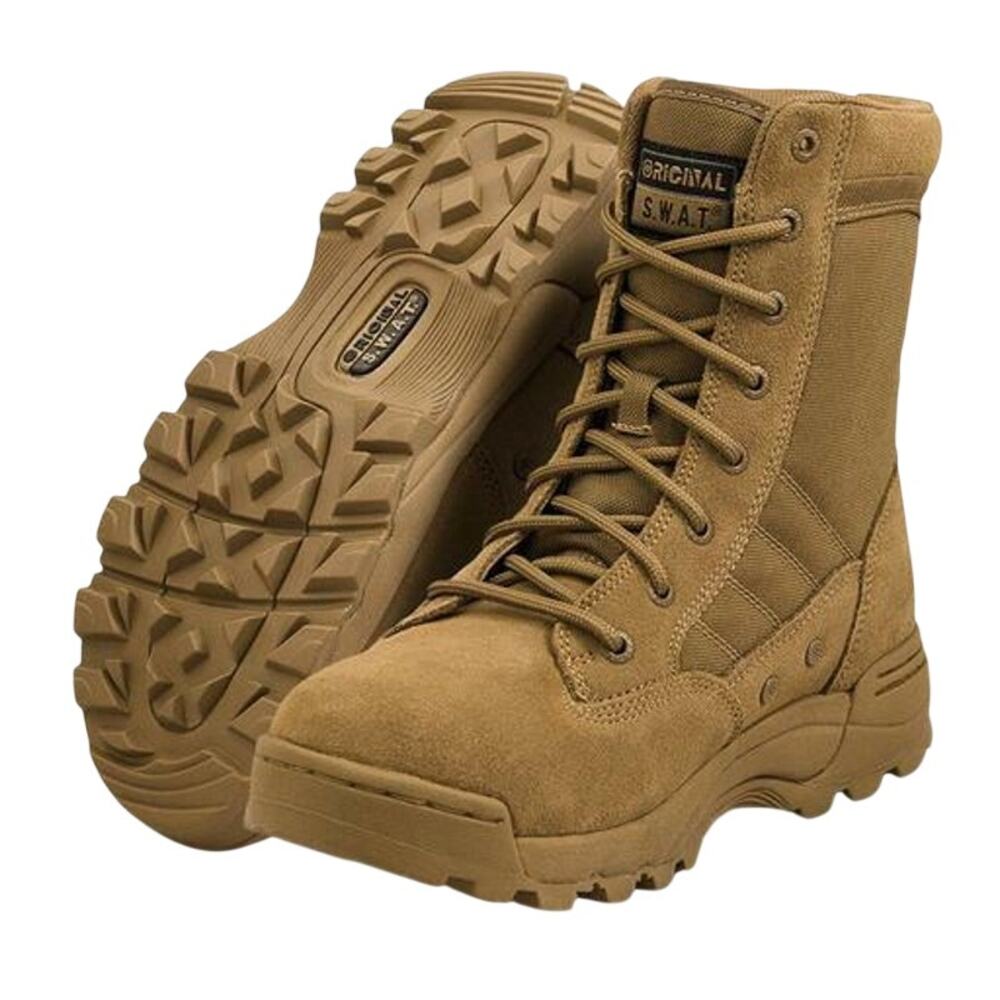Original S.W.A.T. Mens Classic 9" Boots US 16 Tan Coyote Slip Resistant NIB